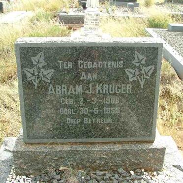KRUGER Abram J. 1906-1955