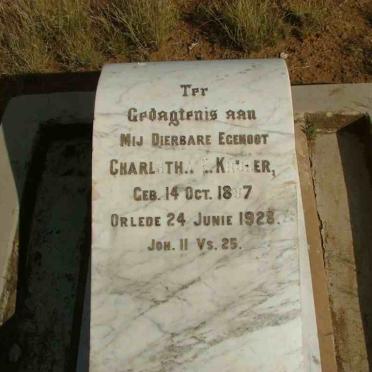 KRUGER Charlotha E. 1897-1928