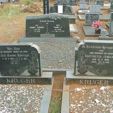 KRUGER Jan Harm 1893-1967 &amp; Theunetta Johanna 1896-1981