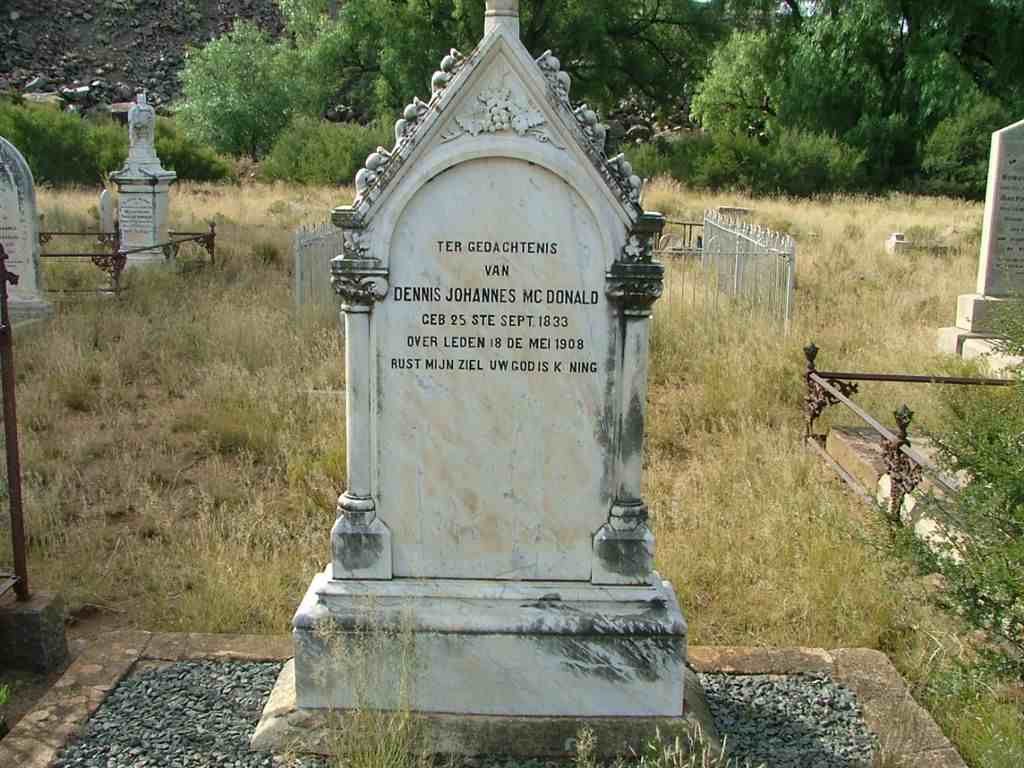 McDONALD Dennis Johannes 1833-1908