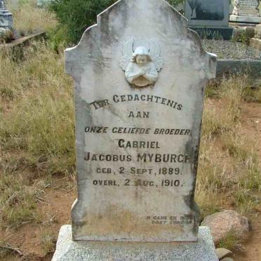 MYBURGH Gabriel Jacobus 1889-1910