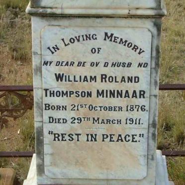 MINNAAR William Roland Thompson 1876-1911