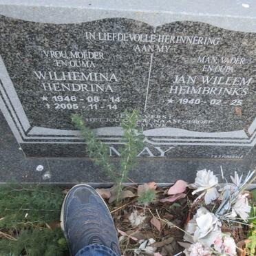 MAY Jan Willem Heimbrinks 1940- &amp; Wilhemina Hendrina 1946-2005