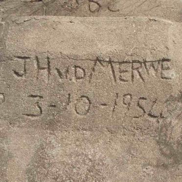 MERWE J.H., v.d. -1954