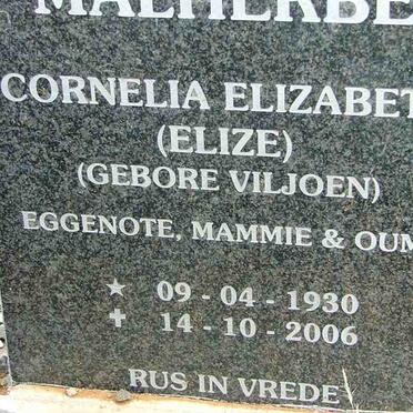 MALHERBE Cornelia Elizabeth nee VILJOEN 1930-2006