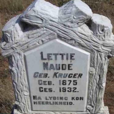 NAUDE Lettie nee KRUGER 1875-1932