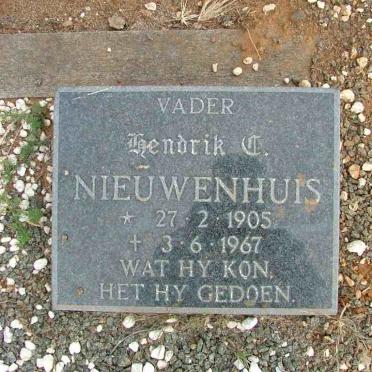 NIEUWENHUIS Hendrik C. 1905-1967 &amp; Martha J. 1916-1992