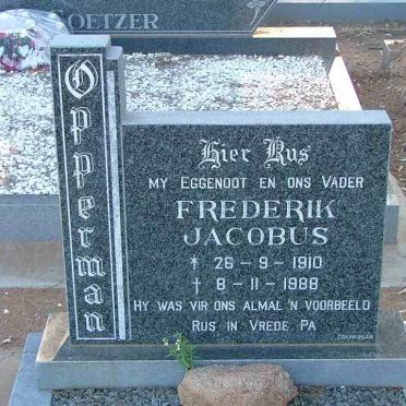 OPPERMAN Frederik Jacobus 1910-1988