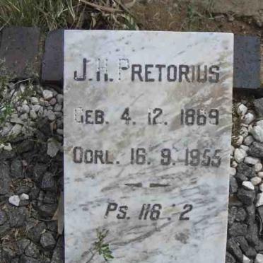 PRETORIUS J.H. 1869-1955