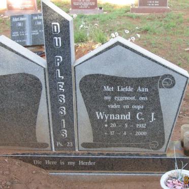 PLESSIS Wynand C.J., du 1932-2000