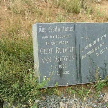 ROOYEN Gert Rudolf, van 1897-1932