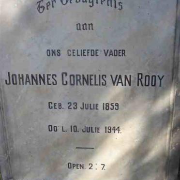 ROOY Johannes Cornelis, van 1859-1944