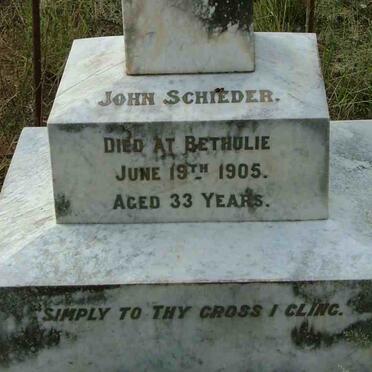SCHIEDER John -1905
