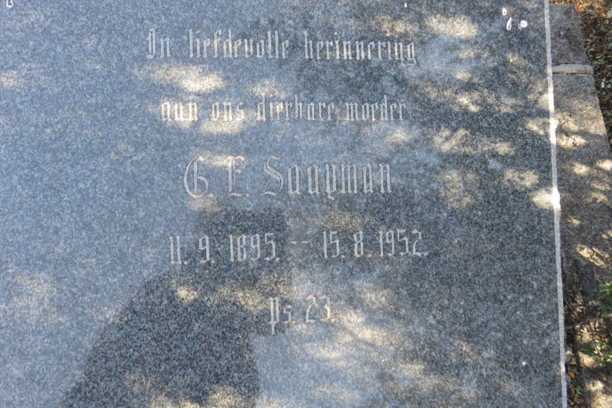 SAAYMAN C.E. 1895-1952