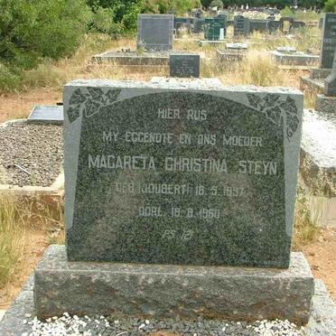 STEYN Christoffel Jacobus 1894-1976 &amp; Magareta Christina JOUBERT 1897-1960