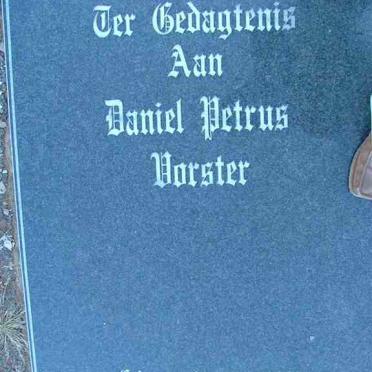VORSTER Daniel Petrus 1909-1997