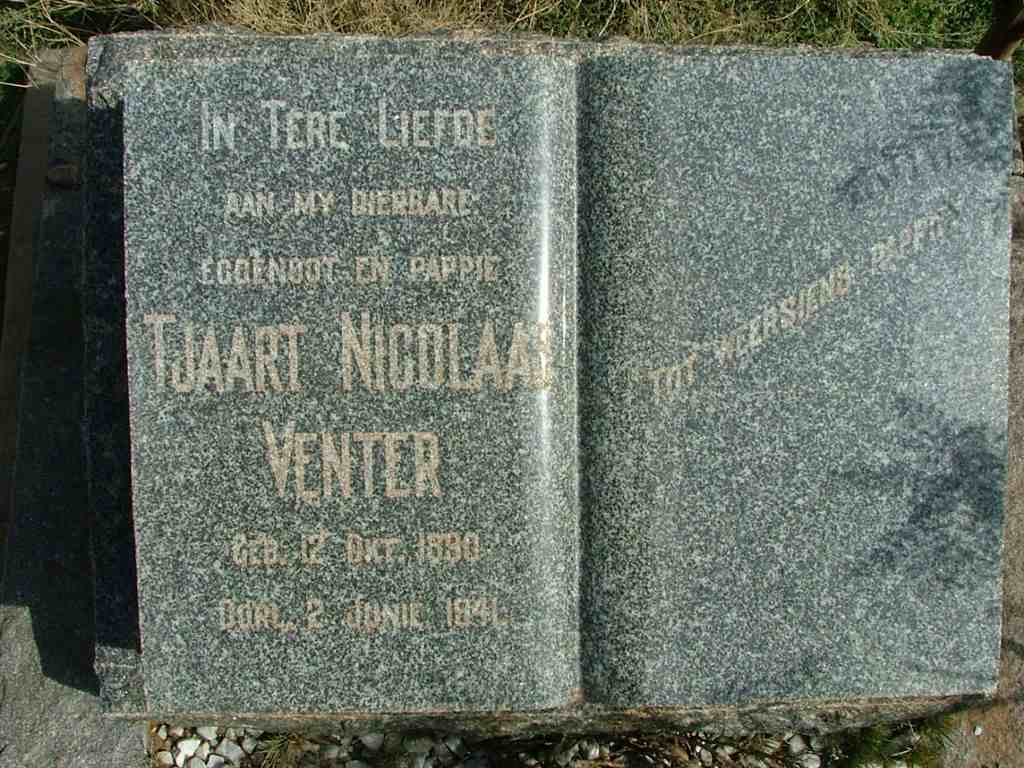 VENTER Tjaart Nicolaas 1890-1941