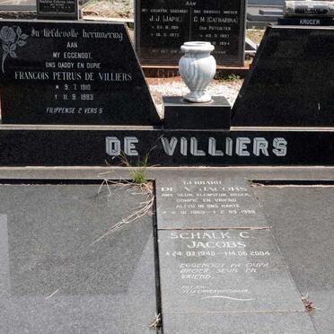 VILLIERS Francois Petrus, de 1910-1983 :: JACOBS Gerhard de V. 1969-1998 :: JACOBS Schalk C. 1940-2004