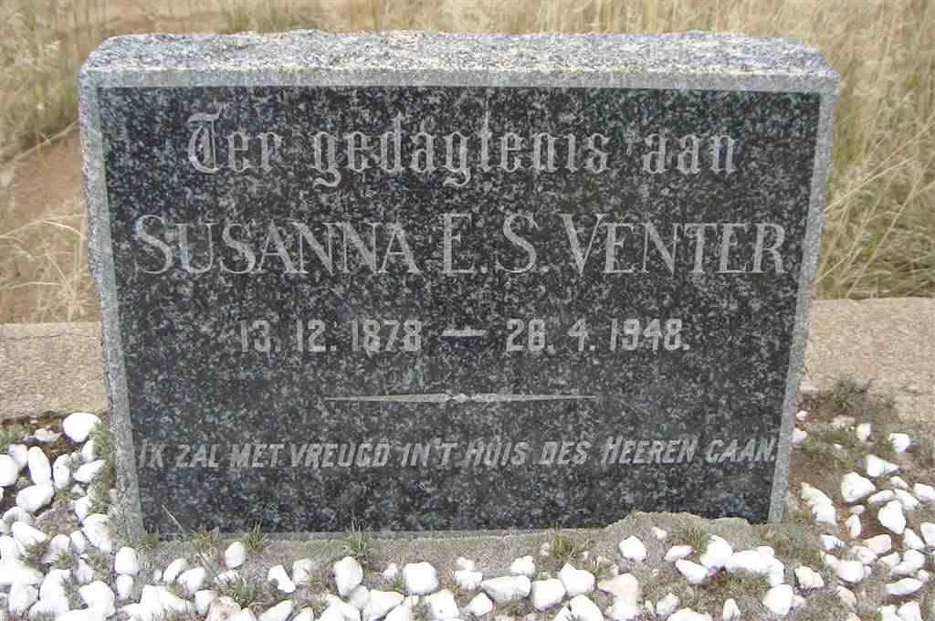 VENTER Susanna E.S. 1878-1948