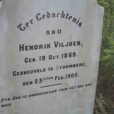 VILJOEN Hendrik 1869-1900
