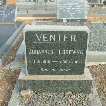 VENTER Johannes Lodewyk 1910-1977