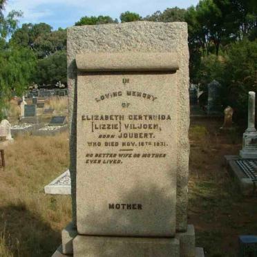 VILJOEN Elizabeth Gertruida nee JOUBERT -1931