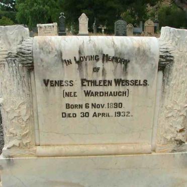 WESSELS Venessa Ethleen nee WARDHAUGH 1890-1932