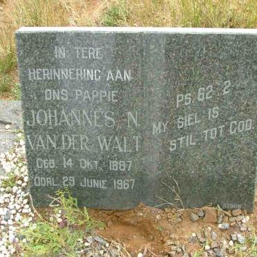 WALT Johannes N., van der 1887-1967