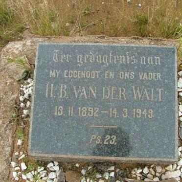 WALT H.B., van der 1892-1949