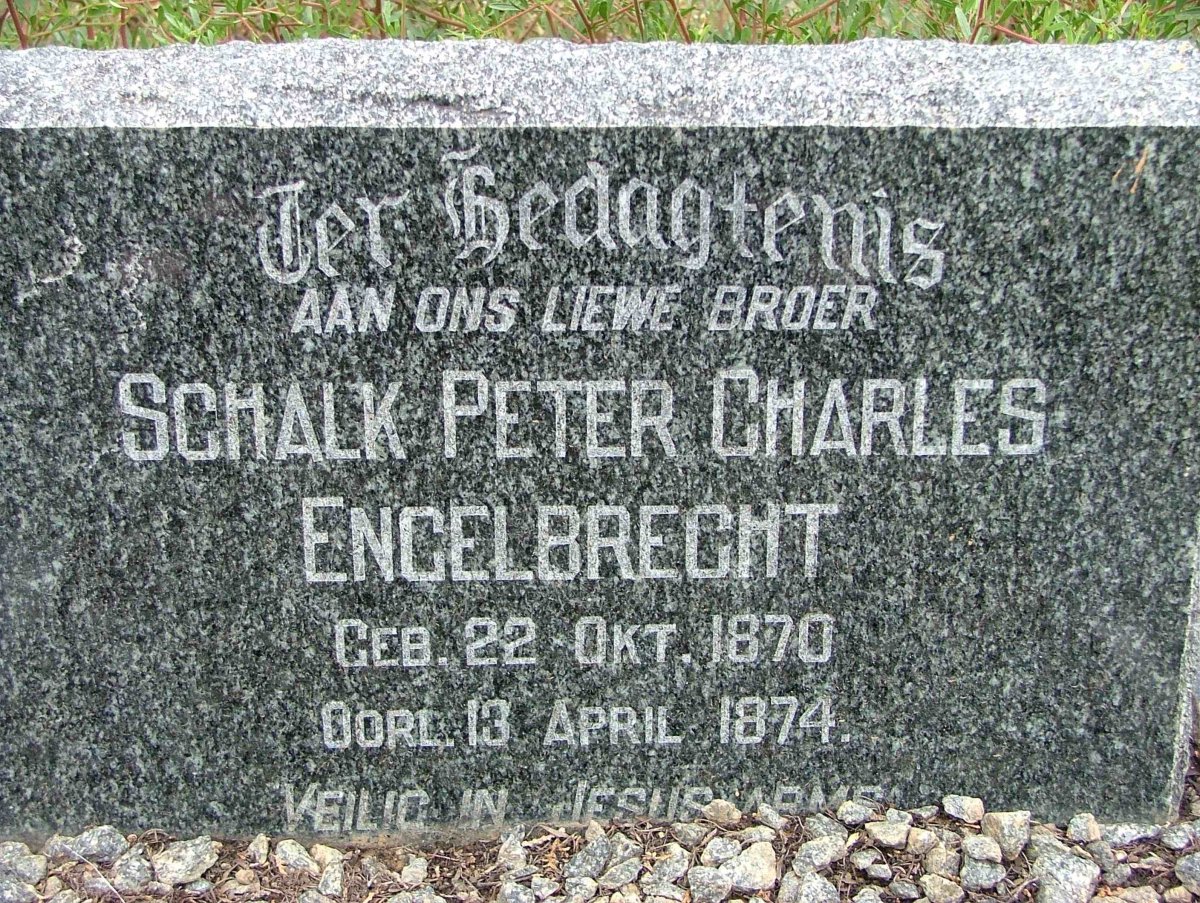 ENGELBRECHT Schalk Peter 1870-1874