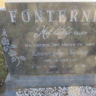 FONTERNEL Emmerentia Hester nee GROBBELAAR 1906-1987