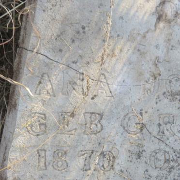 FERREIRA Ana Johanna nee GROBBELAAR 1870-1893