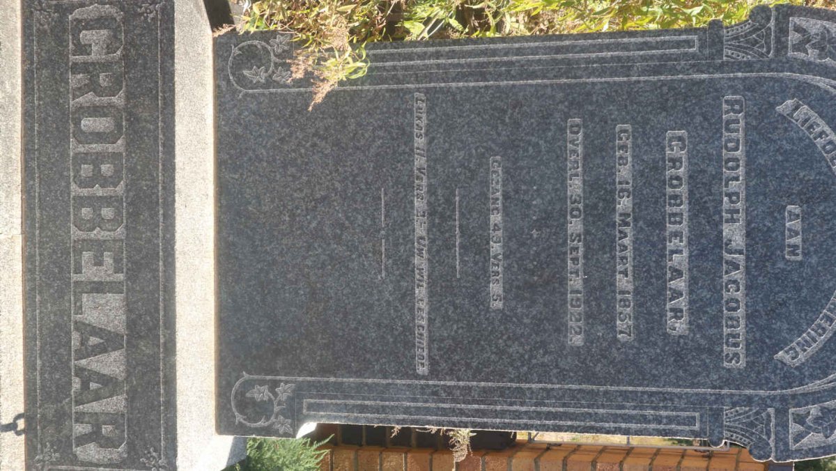 GROBBELAAR Rudolph Jacobus 1857-1922