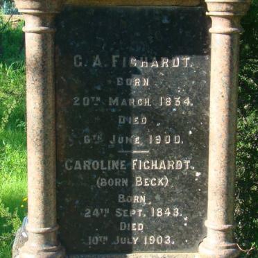 FICHARDT G.A. 1834-1900 &amp; Caroline BECK 1843-1903