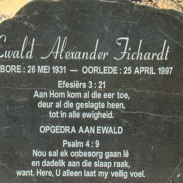 FICHARDT Ewald Alexander 1931-1997