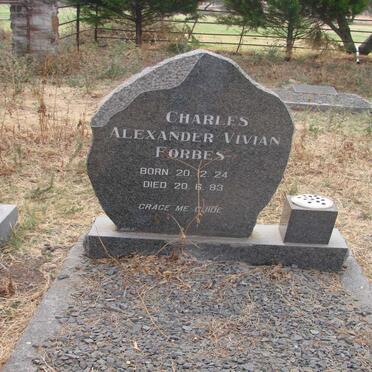 FORBES Charles Alexander Vivian 1924-1983