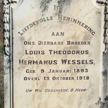 WESSELS Louis Theodorus Hermanus 1893-1918
