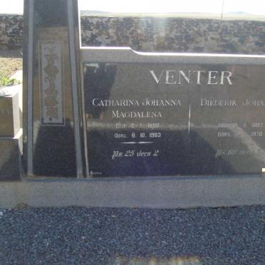 VENTER Diederik Johannes 1897-1978 &amp; Catharina Johanna Magdalena 1898-1963