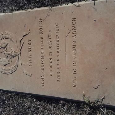 Free State, BLOEMFONTEIN district, Olive Hills 2811, Krugersdrif Dam, single grave