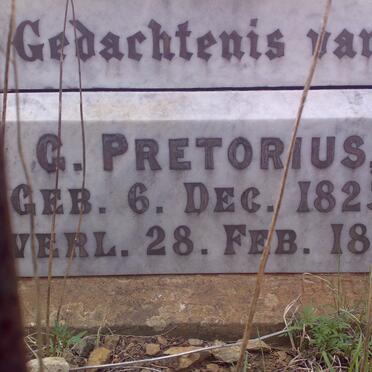 PRETORIUS G. 1823-1898