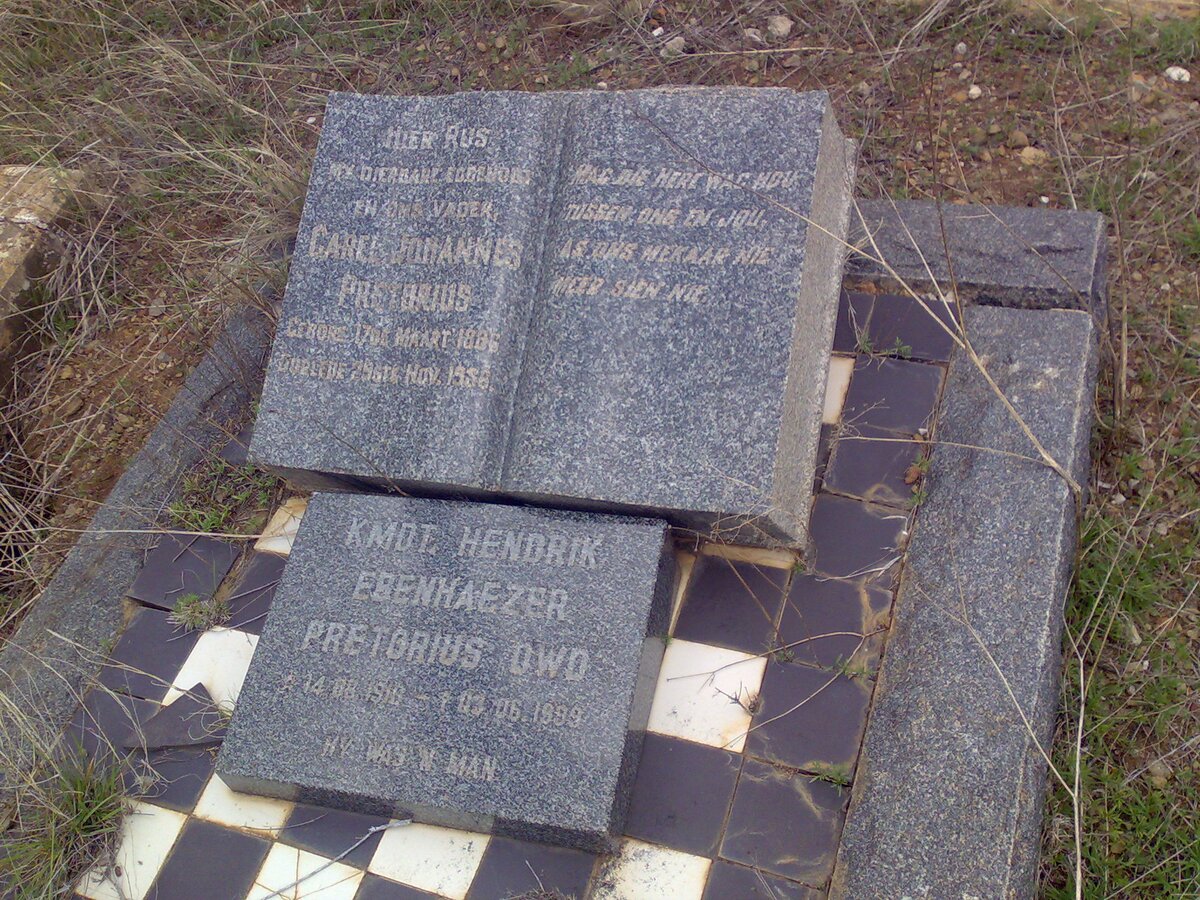 PRETORIUS Carel Johannes 1886-1956 :: PRETORIUS Hendrik Ebenhaezer 1916-1999