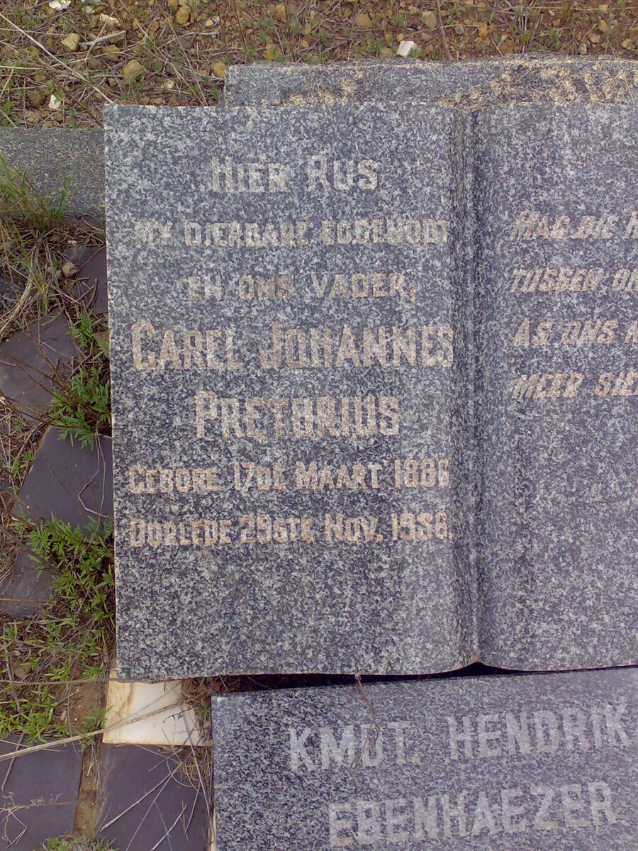 PRETORIUS Carel Johannes 1886-1956