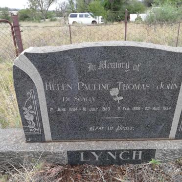 LYNCH Thomas John 1866-1954 &amp; Helen Pauline DE SCALLY 1884-1953