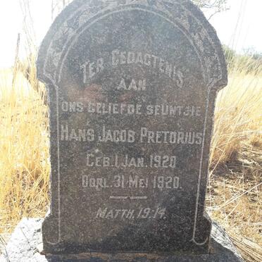 PRETORIUS Hans Jacob 1920-1920