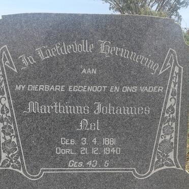 NEL Marthinus Johannes 1881-1940