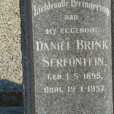 SERFONTEIN Daniel Brink 1895-1957