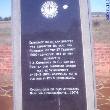 COMBRINCK H.A. -1900 :: VAN DER RYST C.J. -1900