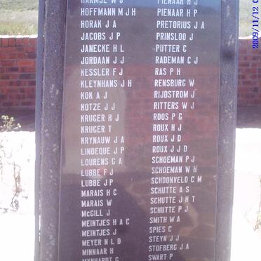 4. Battle of Paardeberg - Burghers list HAASBROEK to VAN ASWEGEN