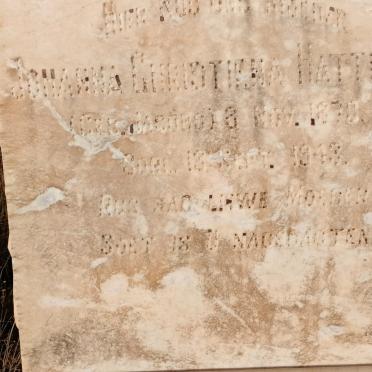 HATTINGH Johanna Christiena 1870-1943