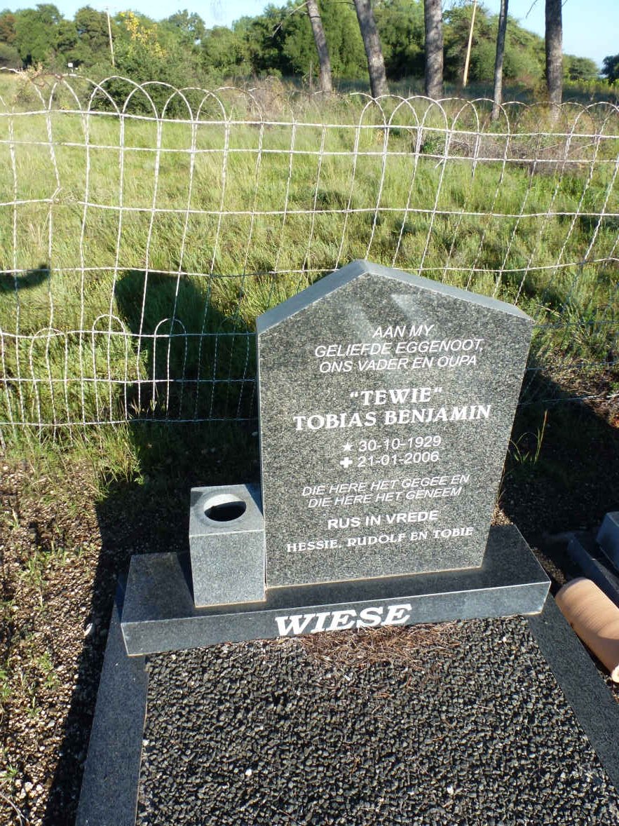 WIESE Tobias Benjamin 1929-2006